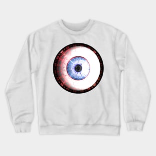 Delicate Pattern On Eyball Jewel Crewneck Sweatshirt